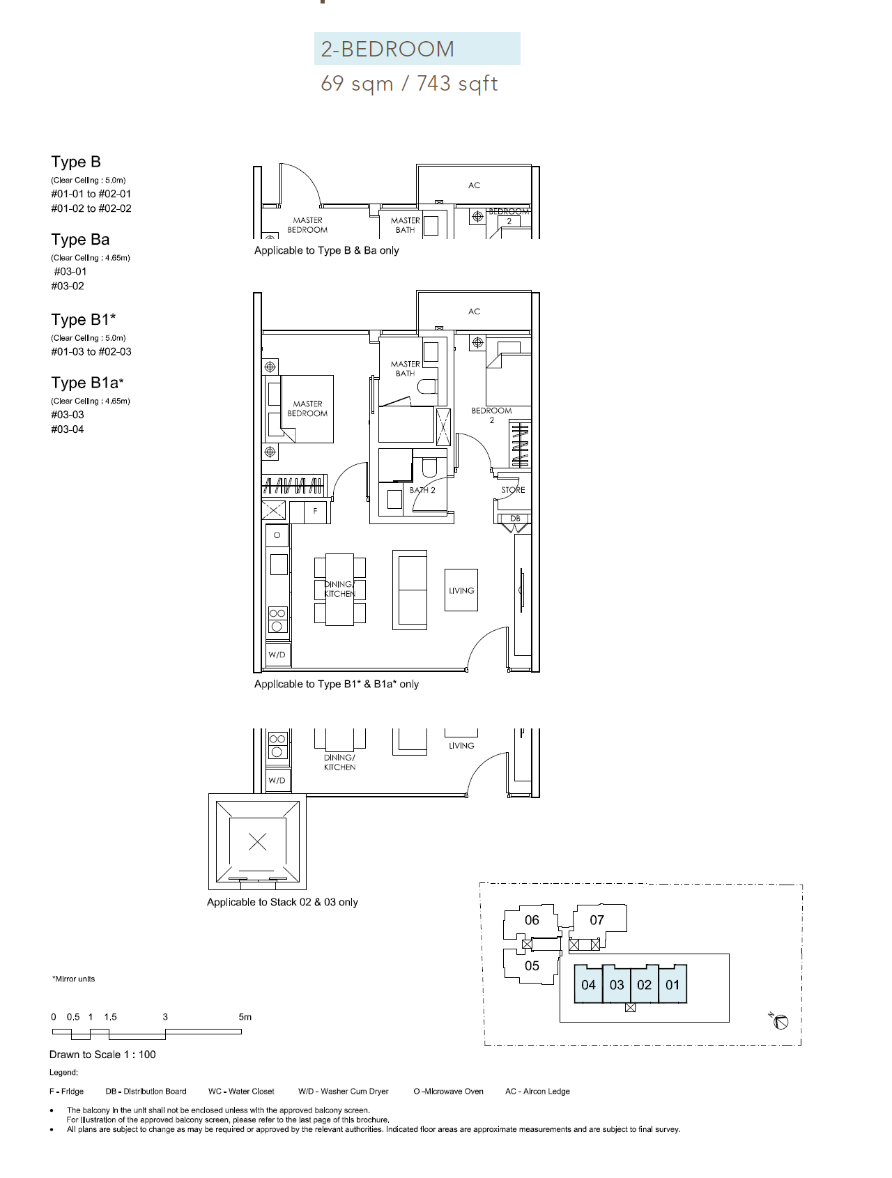 Sloane Residences 1 Bedroom Floor Plan 2